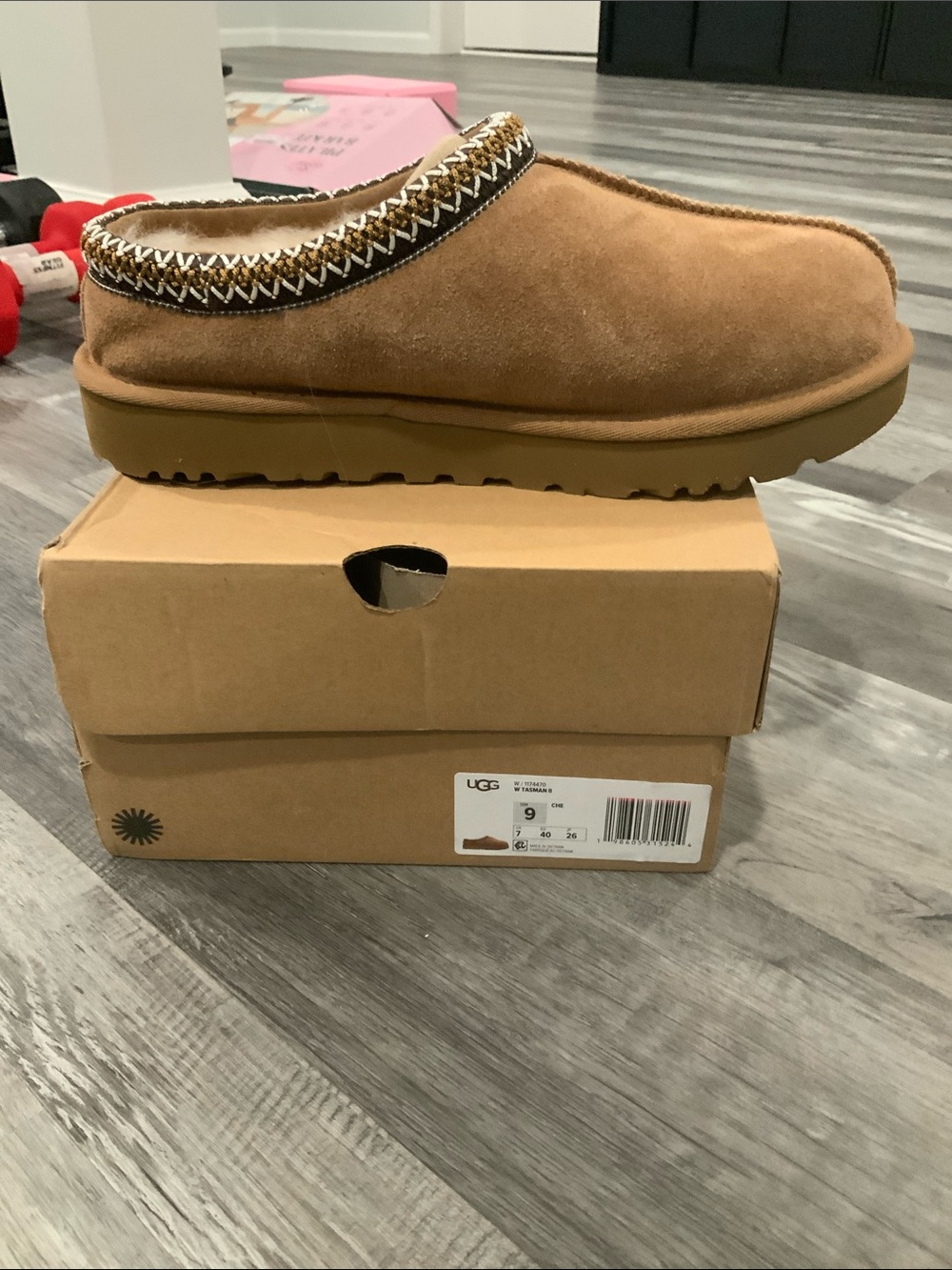 New! UGG Chestnut Tasman Slippers